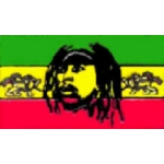 BOB MARLEY RAGGAE FLAG