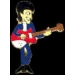 BEATLES GEORGE HARRISON PLAYING GUITAR PIN