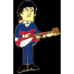 BEATLES JOHN LENNON PLAYING GUITAR PIN