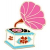 GRAMOPHONE PINK OLD SCHOOL RECORD PLAYER HAT, LAPEL PIN