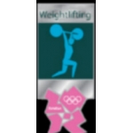 OLYMPICS 2012 LONDON WEIGHTLIFTING PIN