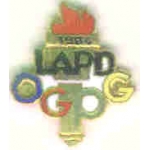 LOS ANGELES POLICE DEPARTMENT OGPG TORCH OLYMPIC LAPD 84 PIN