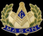 MASON PINS WREATH MASONIC PIN