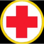 RED CROSS PIN CIRCLE LOGO