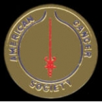 AMERICAN CANCER SOCIETY GOLD RD LOGO PIN