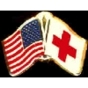 RED CROSS USA FLAG PIN