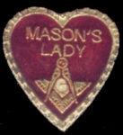 MASON PINS MASONS LADY MASONIC PIN