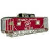 PENNSYLVANIA RAILROAD RED CABOOSE CAR PIN TRAIN PINS