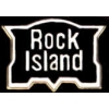 ROCK ISLAND RAILROAD PIN BLACK LOGO PIN TRAIN PINS