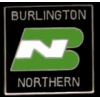 BURLINGTON NORTHERN RAIROAD LOGO PIN