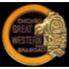 CHICAGO GREAT WESTERN RAILROAD PIN LOGO TRAIN PINS