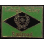 LEHIGH VALLEY RAILROAD PIN LOGO GREEN TRAIN PINS