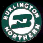 BURLINGTON NORTHERN RAILROAD ROUND LOGO PIN