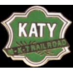 KATY MKT RAILROAD PIN GREEN TRAIN PINS