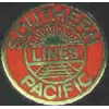 SOUTHERN PACIFIC LINES RAILROAD PIN RED VERSION TRAIN PINS