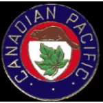 CANADIAN PACIFIC RAILROAD PIN ROUND LOGO TRAIN PINS