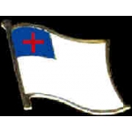 CHRISTIAN FLAG PIN DX