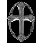 CROSS IN CIRCLE CAST PIN