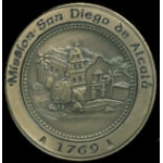 CALIFORNIA MISSION PINS SAN DIEGO de ALCALA MISSION PIN