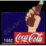 COKE COCA COLA 1982 SLOGAN PIN