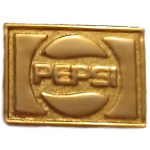 PEPSI COLA PIN 1990’S PEPSI COLA PIN SCARCE GOLD SQ MINI PIN