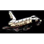 NASA SPACE SHUTTLE WITH WHEELS DOWN PIN