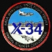X-34 NASA MARSHALL SPACE FLIGHT LOGO PIN
