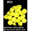 PIN BACKS YELLOW RUBBER #50 COUNT PLASTIC CLUTCHES TACK BACKS