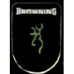 BROWNING GUN LOGO BLACK TAB PIN