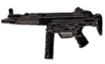 MP5 HECKLER AND KOCH BLACK MACHINE GUN PIN