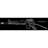 AR-15 PIN SEMI-AUTOMATIC RIFLE BLACK VERSION PIN