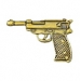 PBK-38 PISTOL PIN CAST PBK HANDGUN PIN