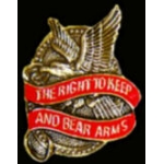 SECOND AMENDMENT PIN USA EAGLE RIGHT TO KEEP AND BEAR ARMS PIN