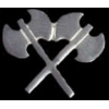 DOUBLE BLADED WAR BATTLE AXES PIN