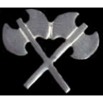 DOUBLE BLADED WAR BATTLE AXES PIN